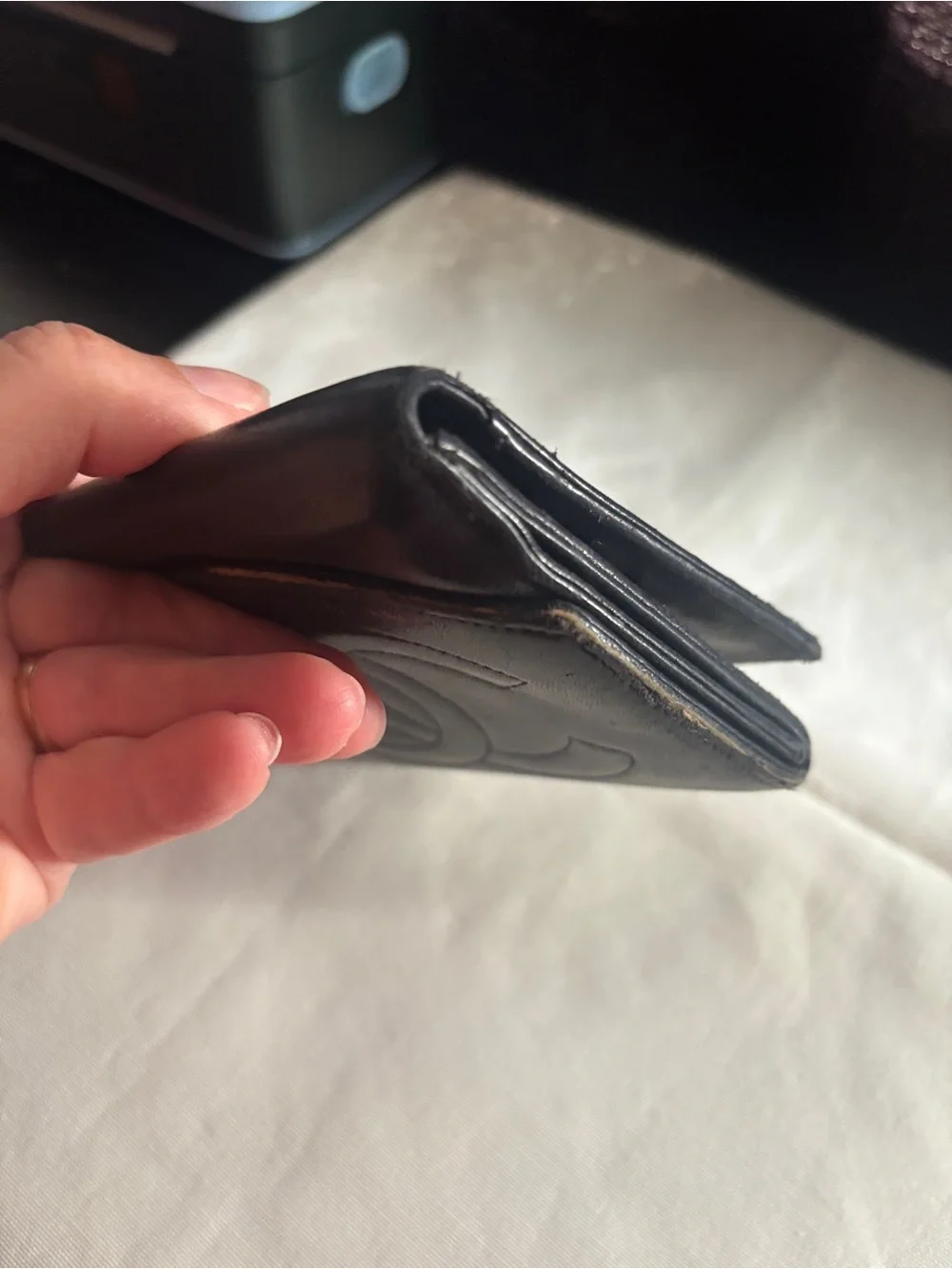 Chanel Black Quilted CC Logo Leather Wallet with COA card - Picture 17 of 17